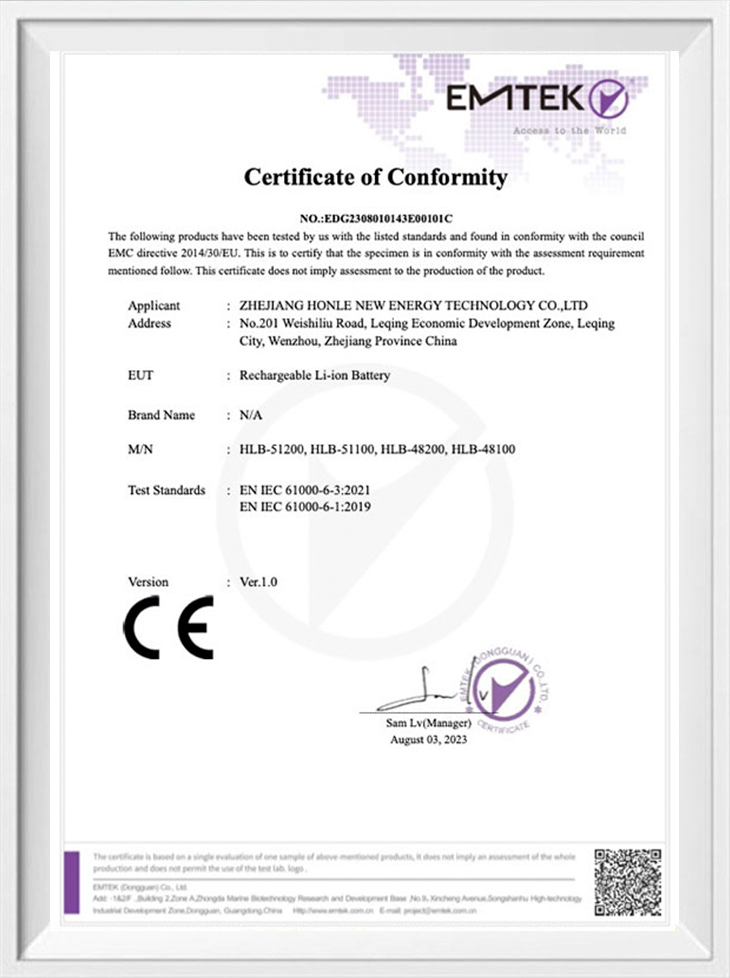 Certificado de conformidad