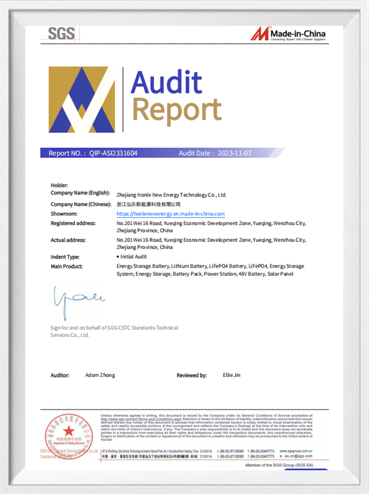 Certificación SGS
