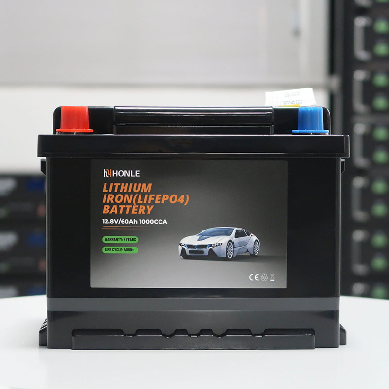 Paquete sin mantenimiento del litio de la batería recargable LiFePO4 de HLE 12.8V 60Ah para las vespas de la movilidad