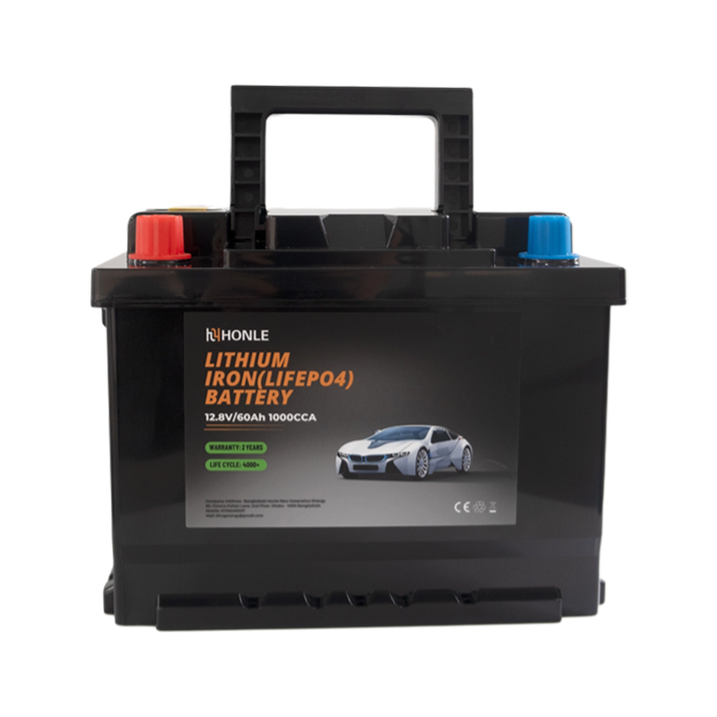 Paquete sin mantenimiento del litio de la batería recargable LiFePO4 de HLE 12.8V 60Ah para las vespas de la movilidad