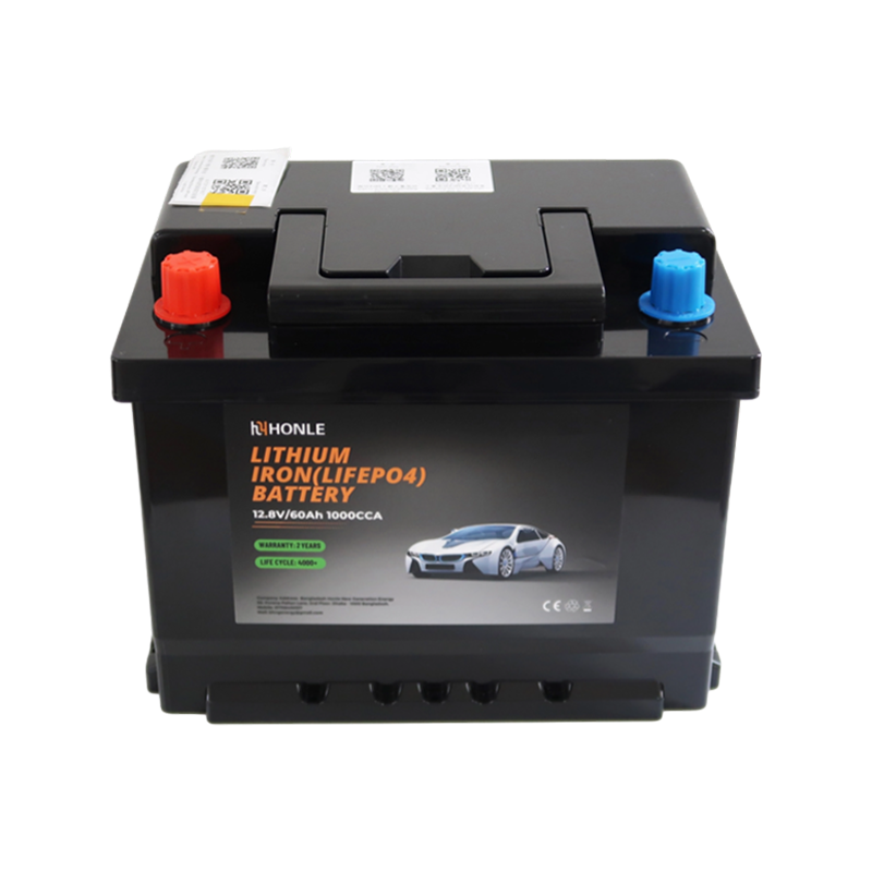 Paquete sin mantenimiento del litio de la batería recargable LiFePO4 de HLE 12.8V 60Ah para las vespas de la movilidad