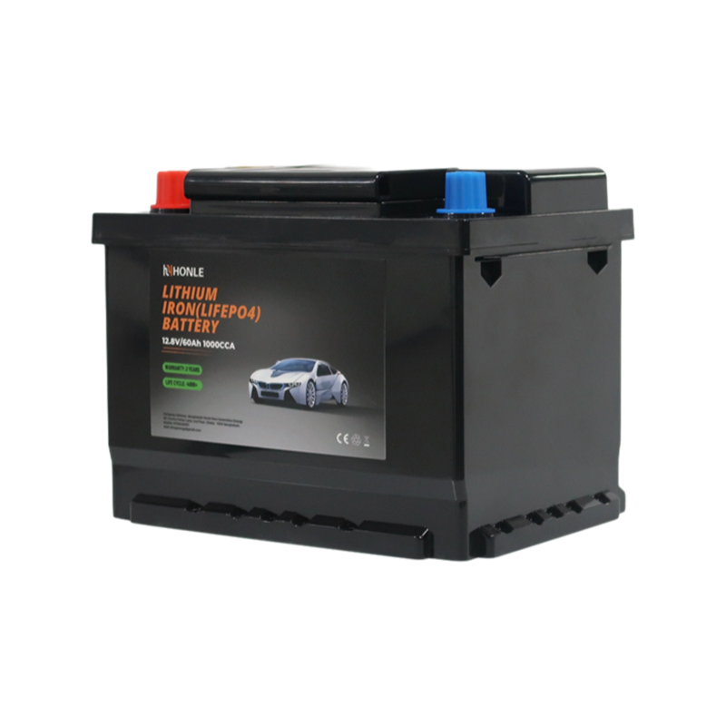 Paquete sin mantenimiento del litio de la batería recargable LiFePO4 de HLE 12.8V 60Ah para las vespas de la movilidad