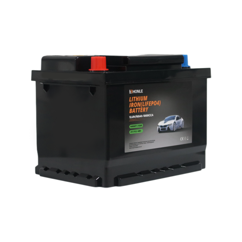 Paquete sin mantenimiento del litio de la batería recargable LiFePO4 de HLE 12.8V 60Ah para las vespas de la movilidad