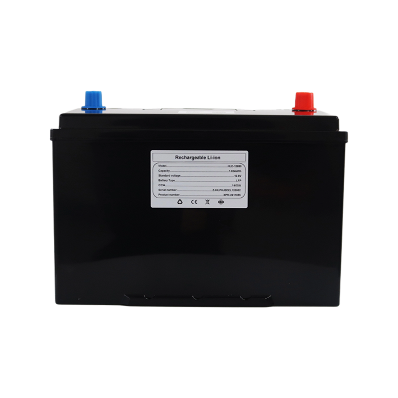 Módulo de litio de ciclo profundo ligero de batería LiFePO4 de HLE 12,8 V 80 Ah para vehículos eléctricos marinos y pequeños