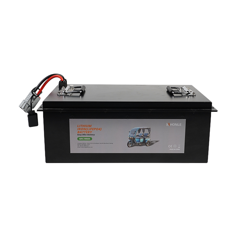Paquete de larga duración LiFePO4 de batería de litio de ciclo profundo HLE 48V 100Ah para carritos de golf y LSV
