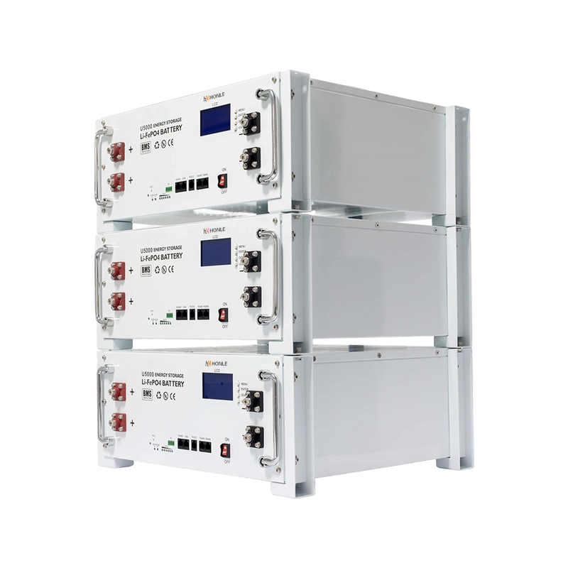 Módulo escalable ESS de batería LiFePO4 de montaje en bastidor de baja tensión y bajo voltaje HLB para sistema solar doméstico